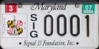Signal 13 Foundation organizaitonal plate number 