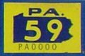 1959 new registration sticker