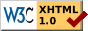 有效的XHTML 1.0过渡