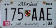 Maryland 350th Anniversary