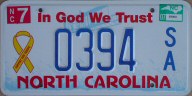 20.07 North Carolina In God We Trust specialty