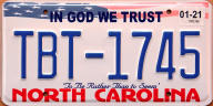 20.21 North Carolina In God We Trust optional