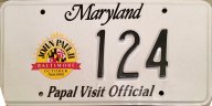 Maryland 1995 special event plate
