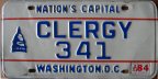 1984 D.C. clergy plate