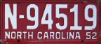 1952 North Carolina passenger