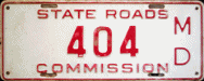 circa 1930s-1950s? State Roads Commission, with corner holes