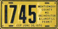1976 Montgomery County landfill permit