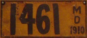 actual 1910 plate