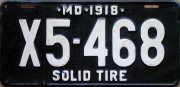 1918 solid tire vehicle