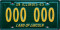 Illinois sample license plate