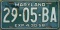 Maryland bus, taxi, or similar vehicle license plate