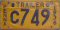 Pennsylvania trailer license plate