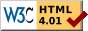 有效的HTML 4.01过渡